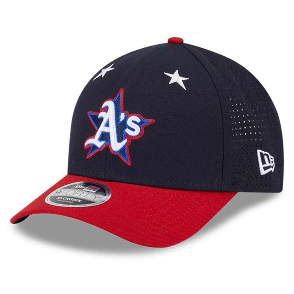 Athletics New Era 2025 MLB All-Star Game Workout 9FORTY M-Crown Adjustable Hat - Navy/Red - New Era Online