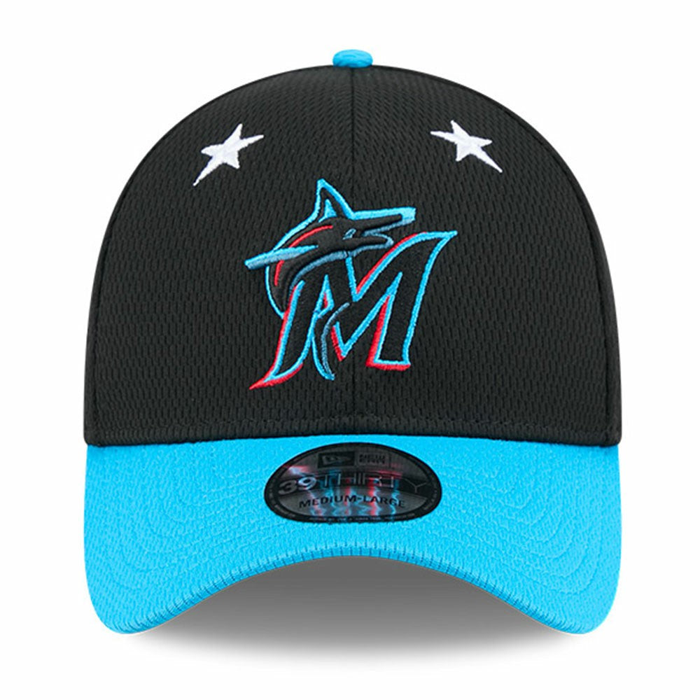 Miami Marlins New Era 2025 MLB All-Star Game 39THIRTY Flex Hat - Black/Blue - New Era Lifestyle