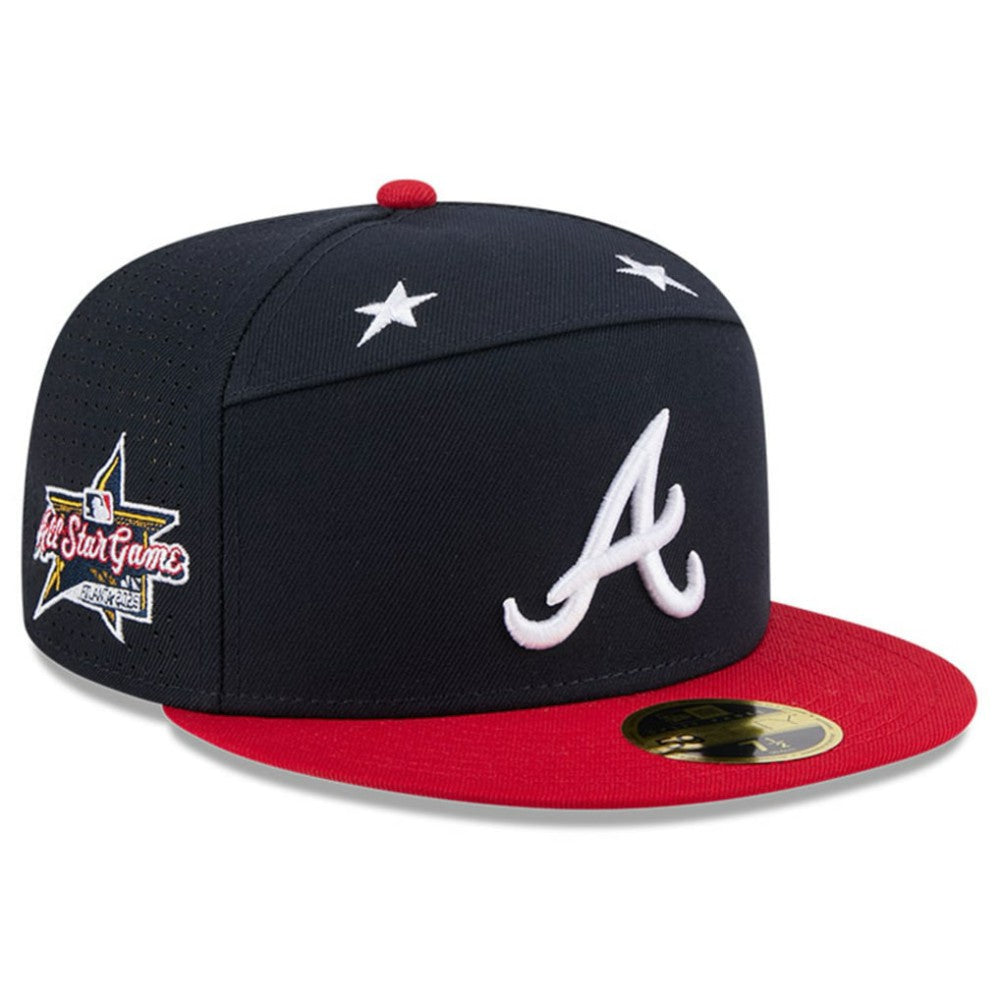 Atlanta Braves New Era 2025 MLB All-Star Game Side Patch 59FIFTY Fitted Hat - Navy/Red - New Era Lifestyle