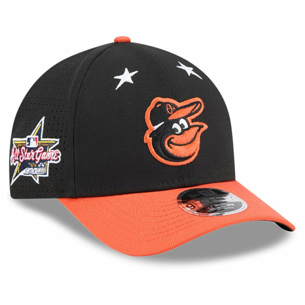 Baltimore Orioles New Era 2025 MLB All-Star Game 9FORTY M-Crown Adjustable Hat - Black/Orange - New Era Lifestyle