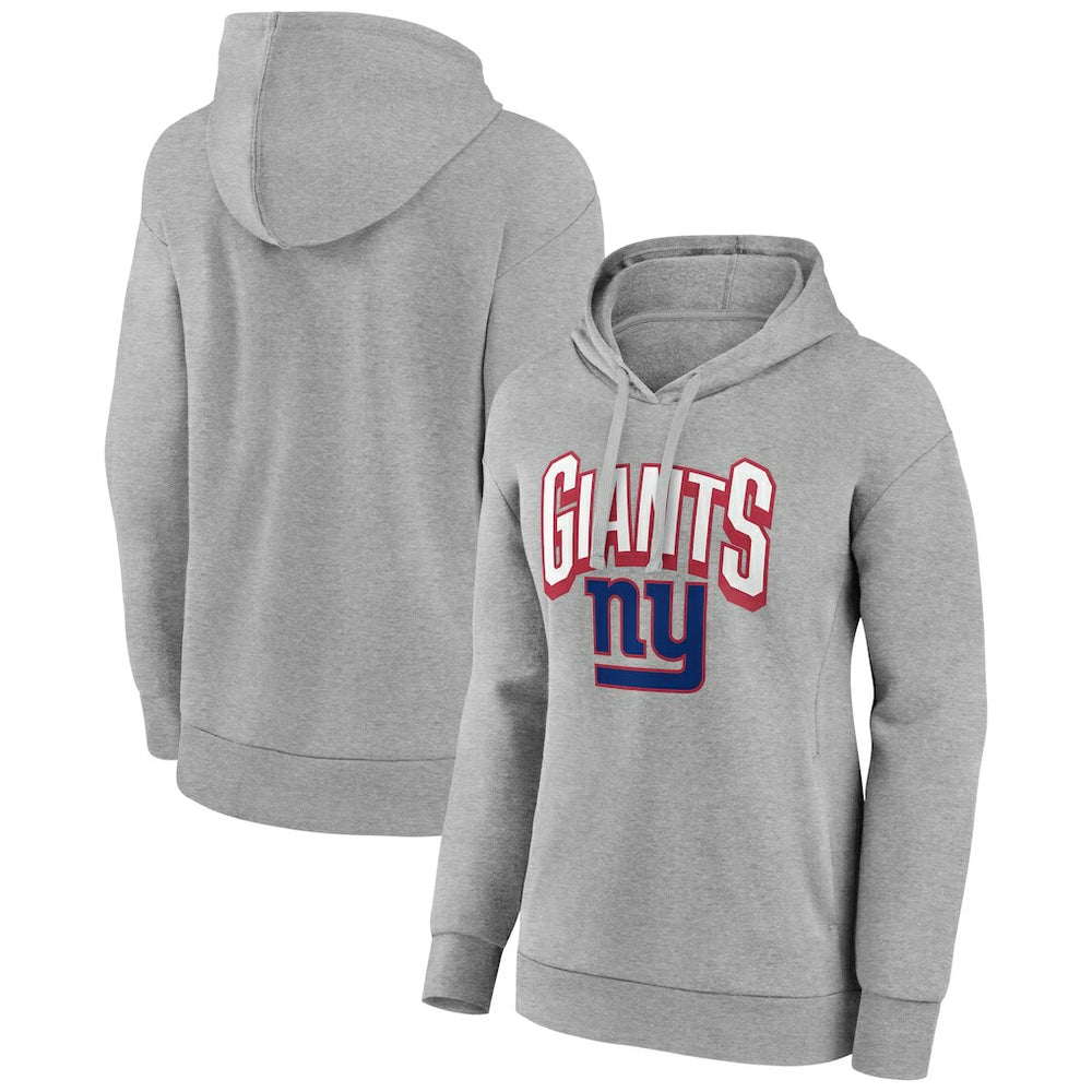 New York Giants Women's Coverage Pullover Hoodie Gray
