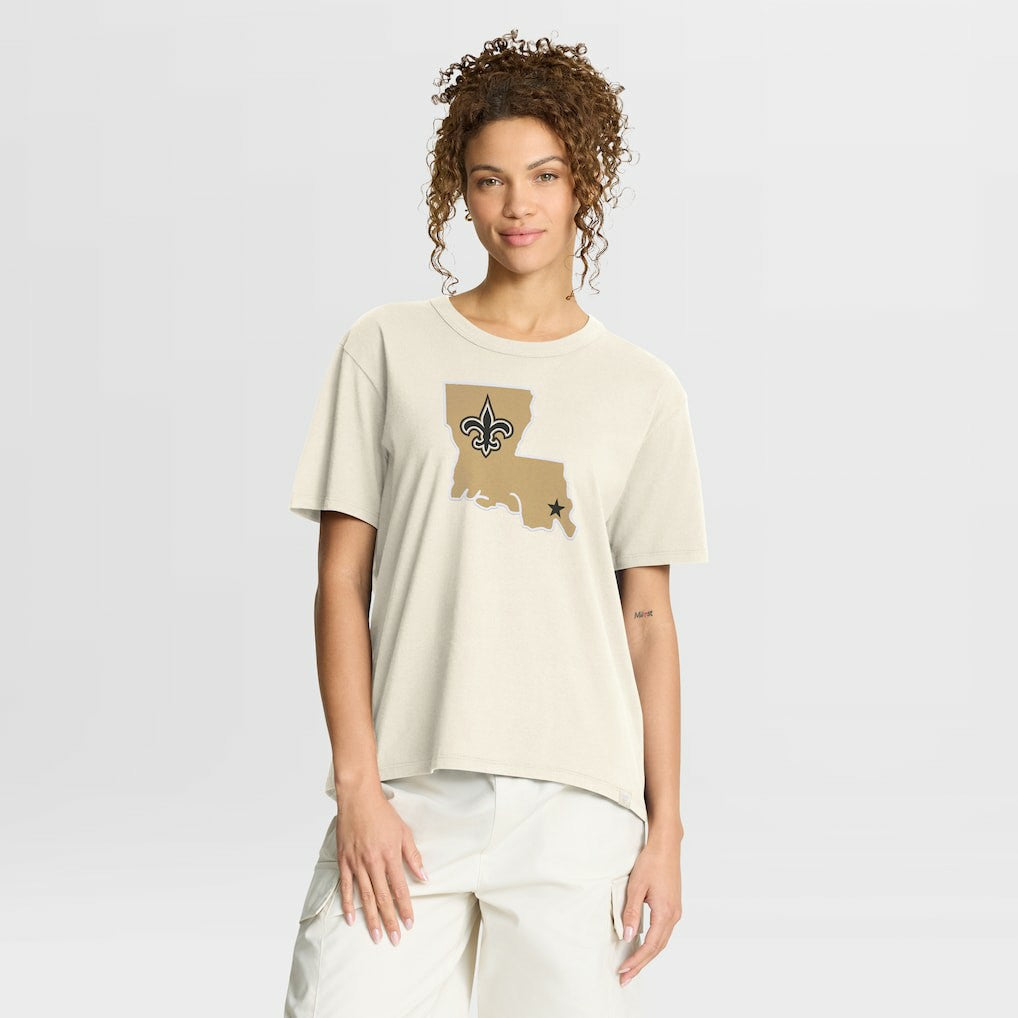 Fanatics New Orleans Saints Women's Dove Legacy T-Shirt Cream