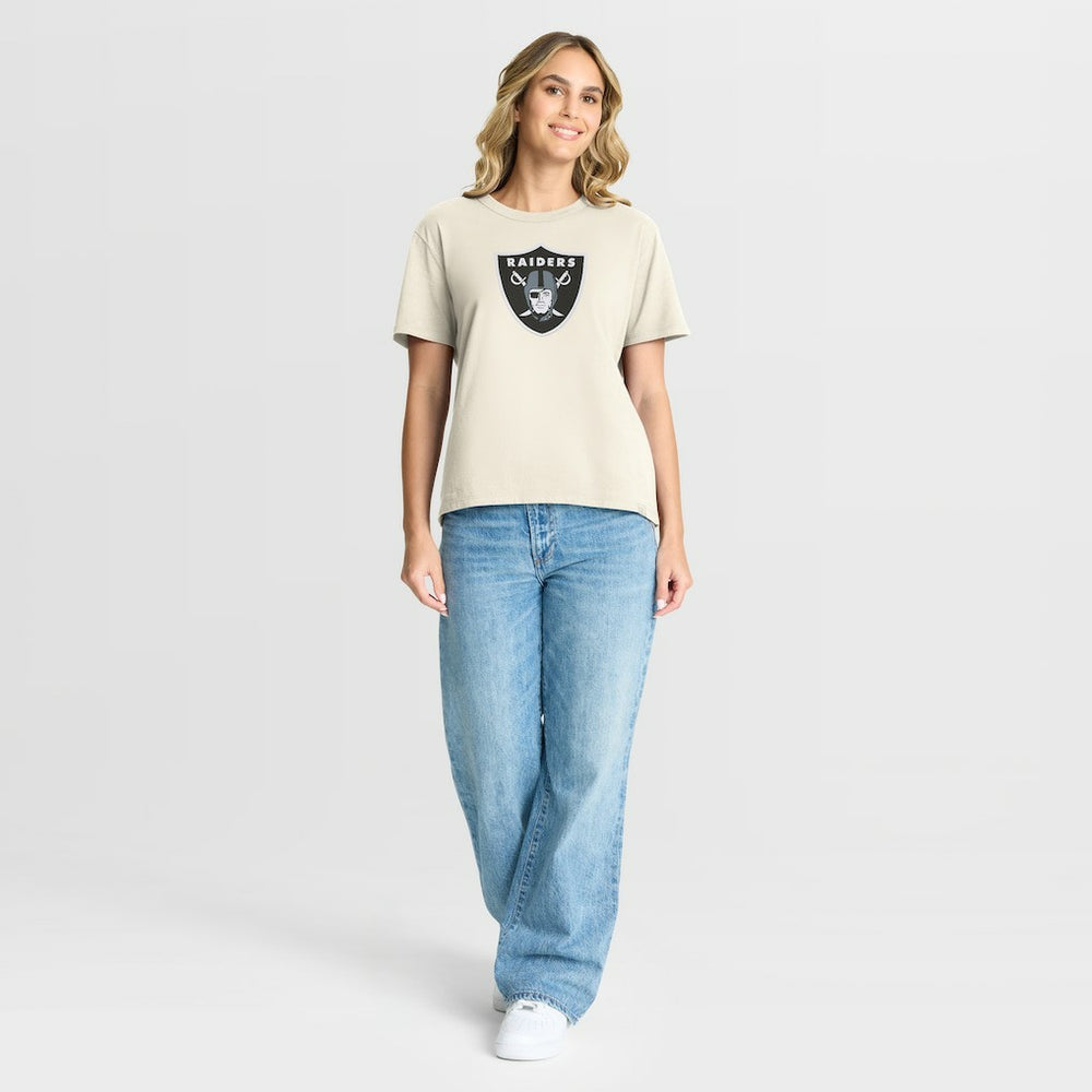 Fanatics Las Vegas Raiders Women's Dove Legacy T-Shirt Cream