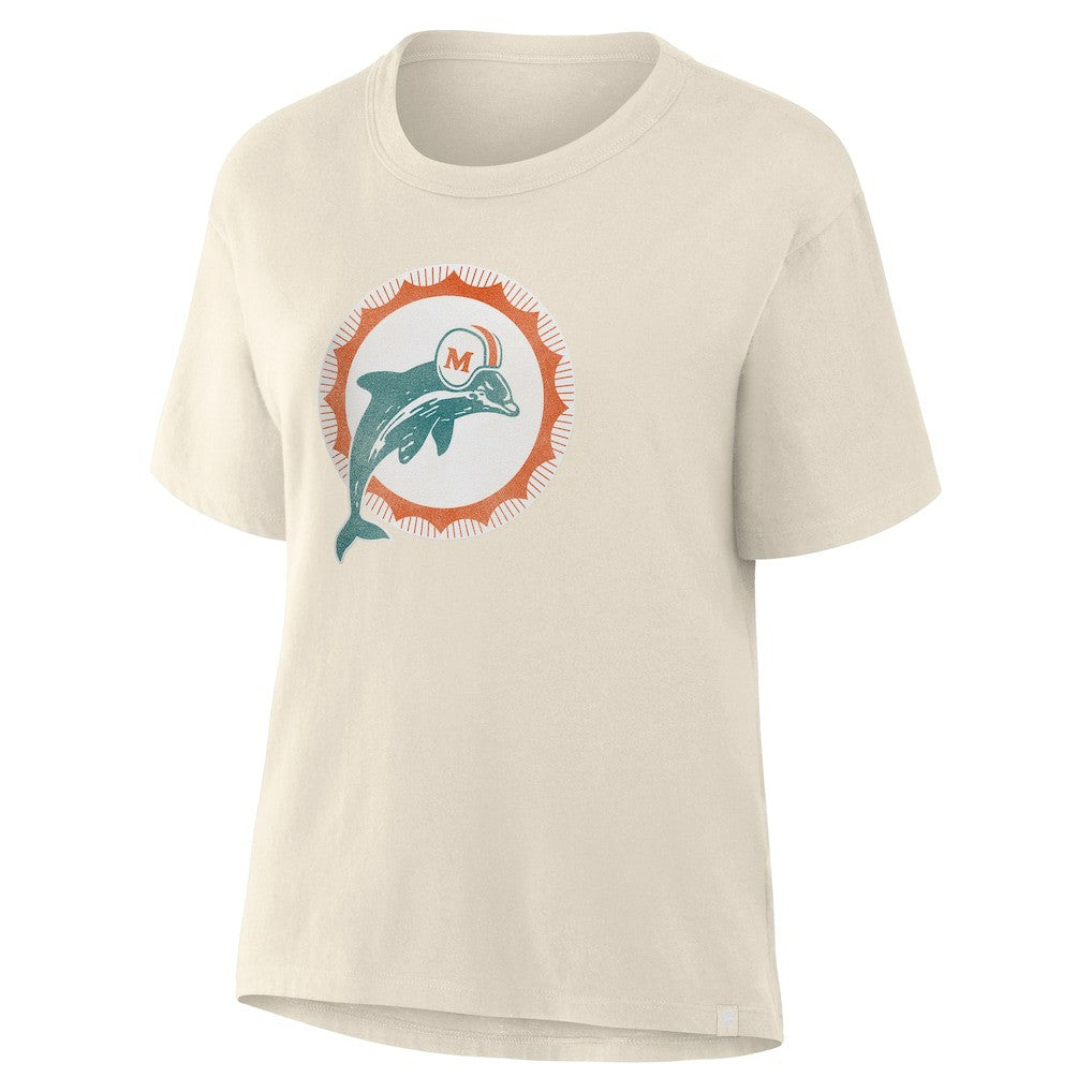 Fanatics Miami Dolphins Women's Dove Legacy T-Shirt Cream