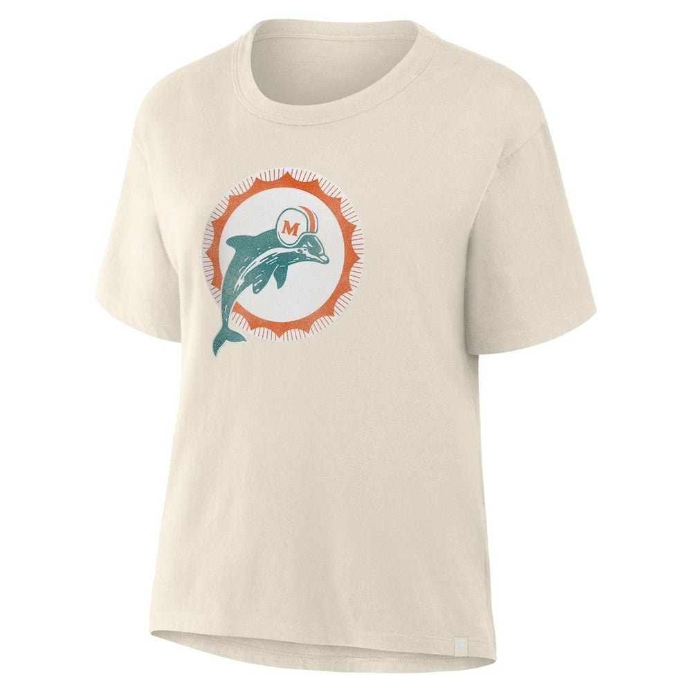 Fanatics Miami Dolphins Women's Dove Legacy T-Shirt Cream