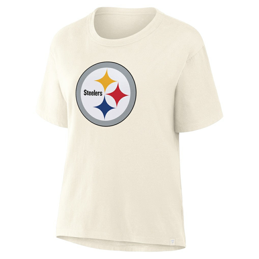 Fanatics Pittsburgh Steelers Women's Dove Legacy T-Shirt Cream