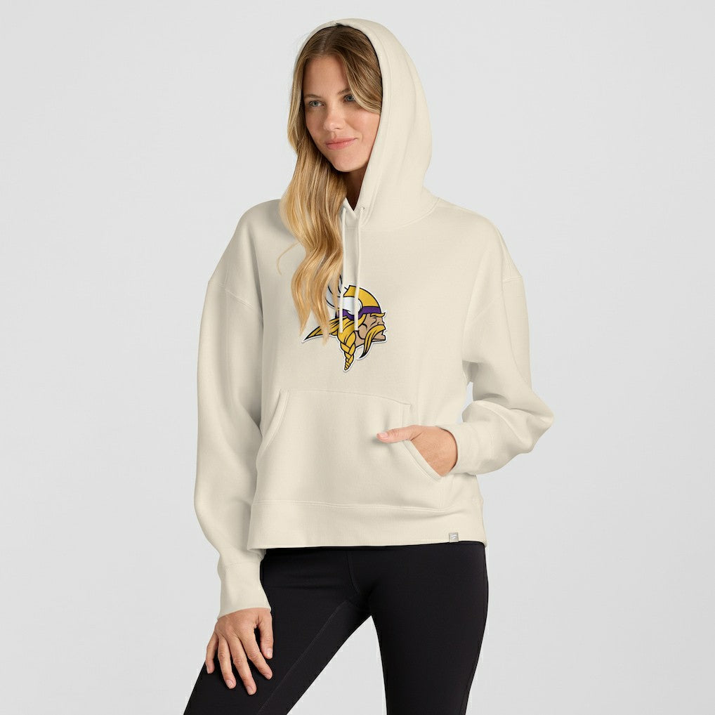 Fanatics Minnesota Vikings Women's Dove Legacy Pullover Hoodie Cream