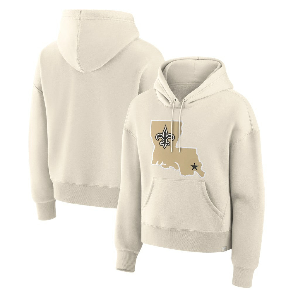 Fanatics New Orleans Saints Women's Dove Legacy Pullover Hoodie Cream