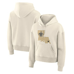 Fanatics New Orleans Saints Women's Dove Legacy Pullover Hoodie Cream