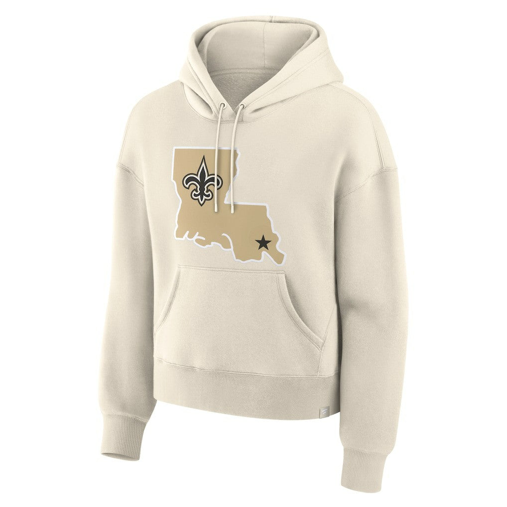 Fanatics New Orleans Saints Women's Dove Legacy Pullover Hoodie Cream