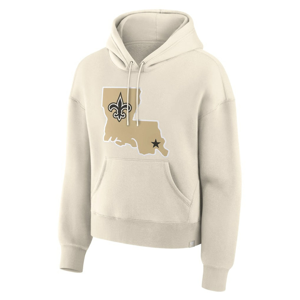 Fanatics New Orleans Saints Women's Dove Legacy Pullover Hoodie Cream