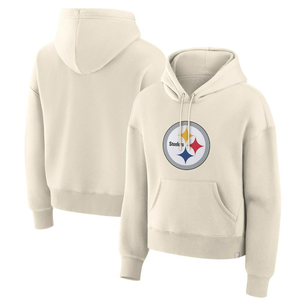 Fanatics Pittsburgh Steelers Women's Dove Legacy Pullover Hoodie Cream