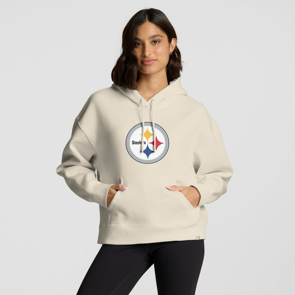 Fanatics Pittsburgh Steelers Women's Dove Legacy Pullover Hoodie Cream