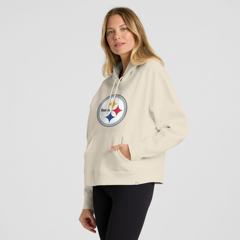Fanatics Pittsburgh Steelers Women's Dove Legacy Pullover Hoodie Cream