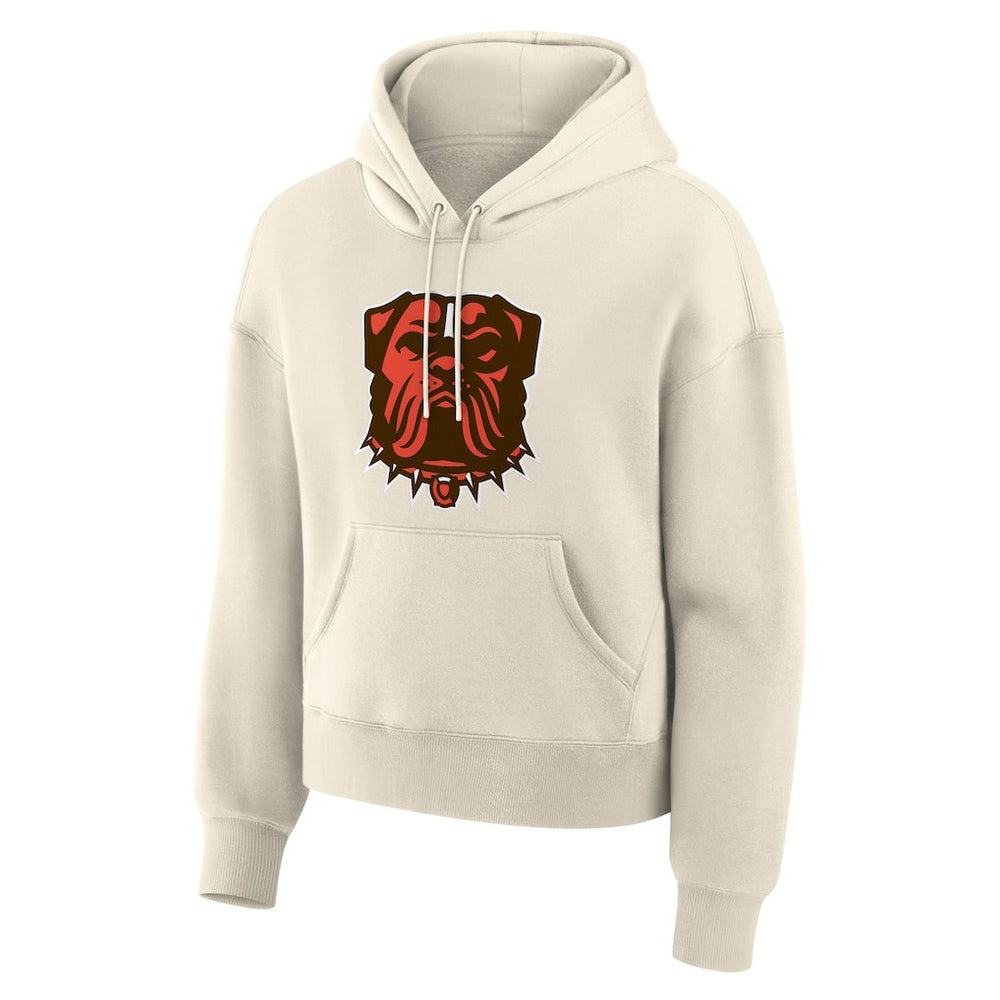 Fanatics Cleveland Browns Women's Dove Legacy Pullover Hoodie Cream