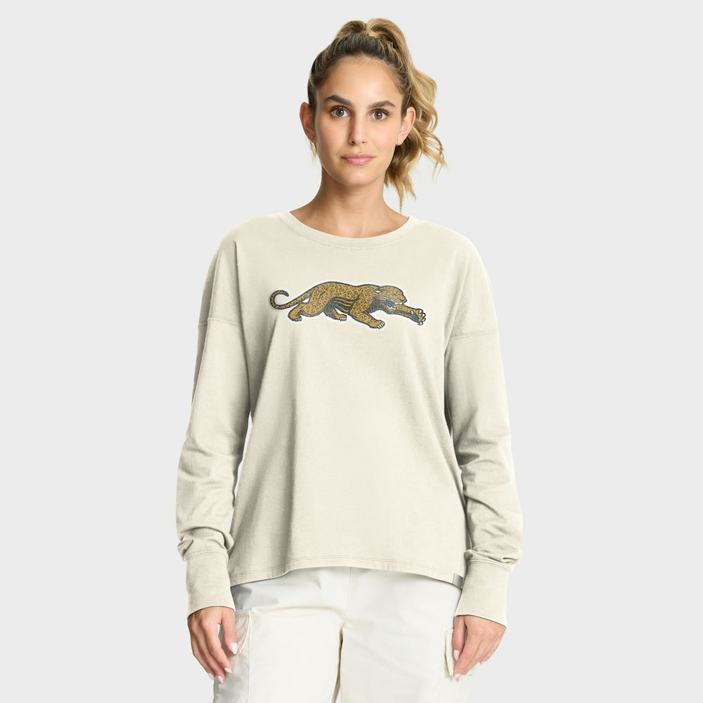 Fanatics Jacksonville Jaguars Women's Dove Legacy Long Sleeve T-Shirt Cream