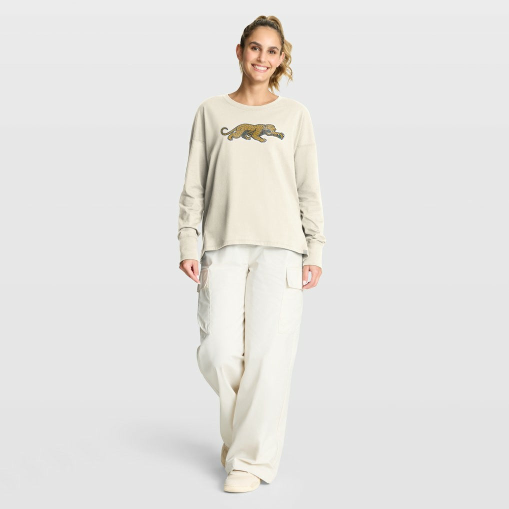 Fanatics Jacksonville Jaguars Women's Dove Legacy Long Sleeve T-Shirt Cream