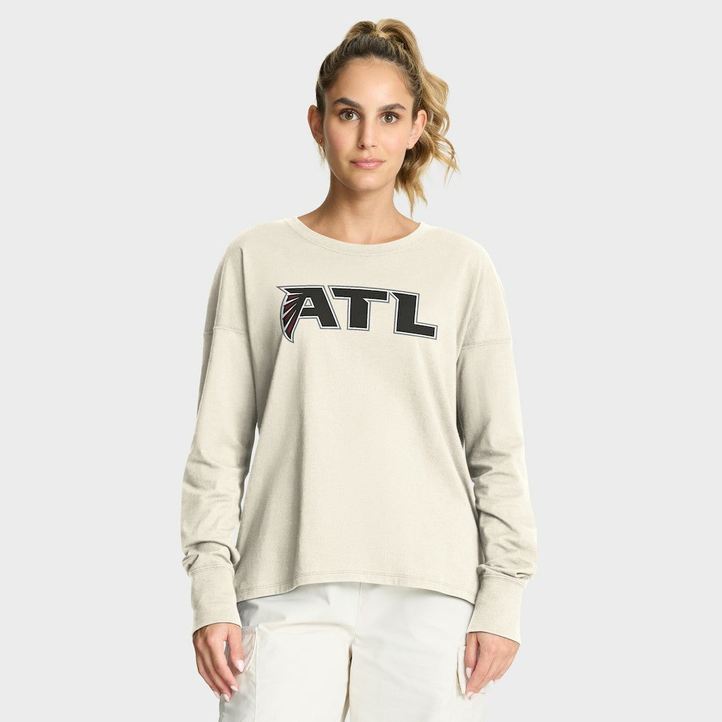 Fanatics Atlanta Falcons Women's Dove Legacy Long Sleeve T-Shirt Cream