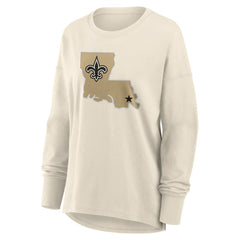 Fanatics New Orleans Saints Women's Dove Legacy Long Sleeve T-Shirt Cream