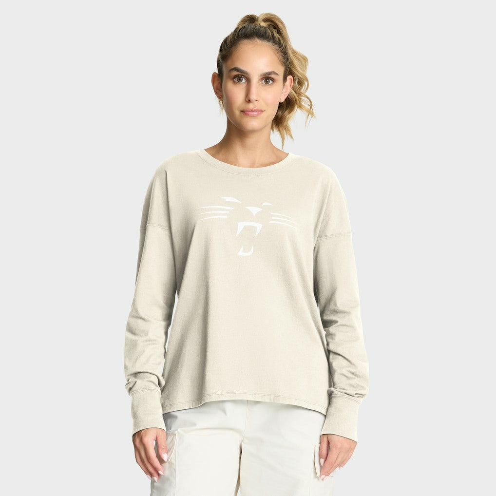 Fanatics Carolina Panthers Women's Dove Legacy Long Sleeve T-Shirt Cream