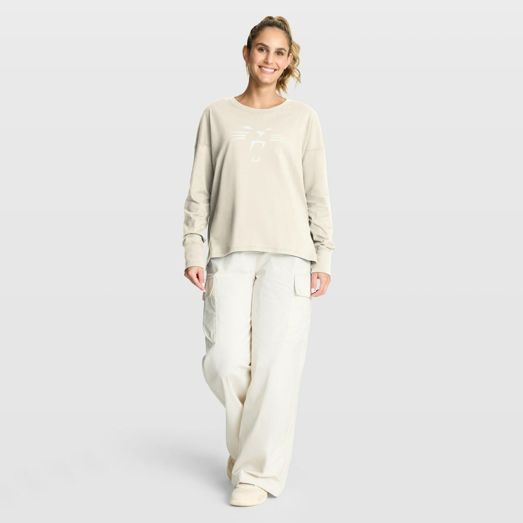 Fanatics Carolina Panthers Women's Dove Legacy Long Sleeve T-Shirt Cream