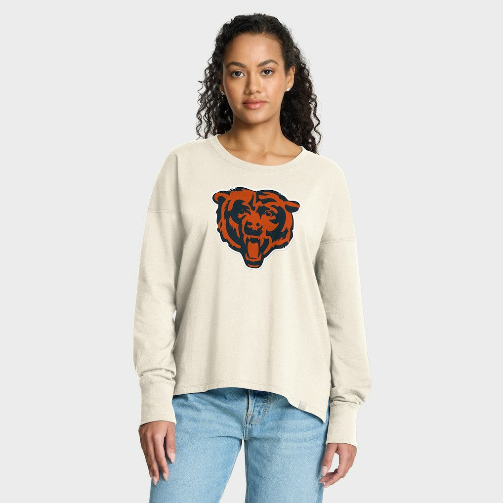 Fanatics Chicago Bears Women's Dove Legacy Long Sleeve T-Shirt Cream