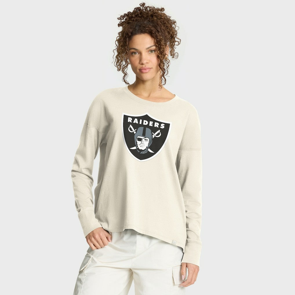 Fanatics Las Vegas Raiders Women's Dove Legacy Long Sleeve T-Shirt Cream