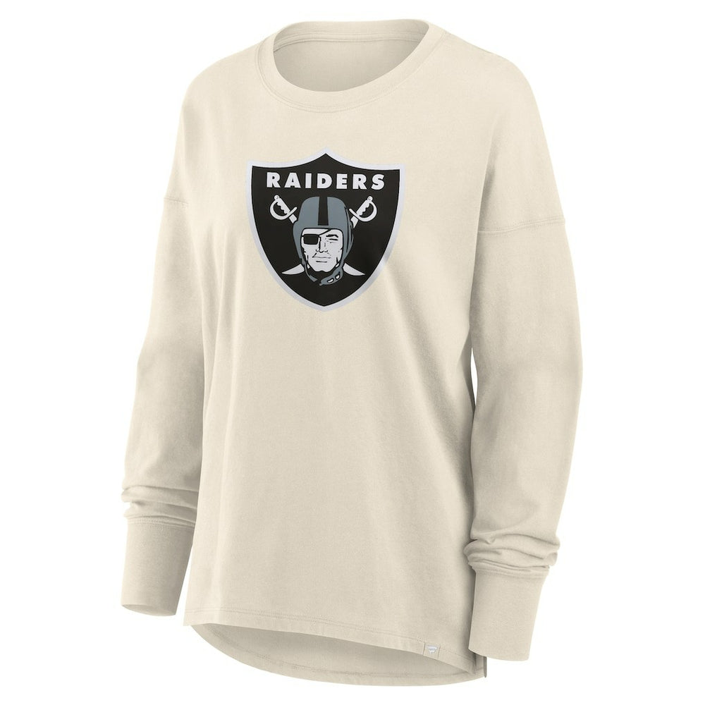 Fanatics Las Vegas Raiders Women's Dove Legacy Long Sleeve T-Shirt Cream