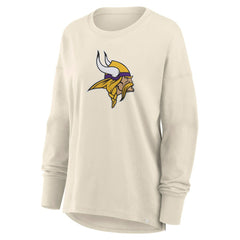 Fanatics Minnesota Vikings Women's Dove Legacy Long Sleeve T-Shirt Cream