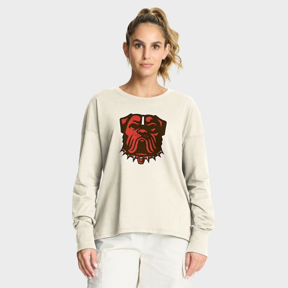 Fanatics Cleveland Browns Women's Dove Legacy Long Sleeve T-Shirt Cream