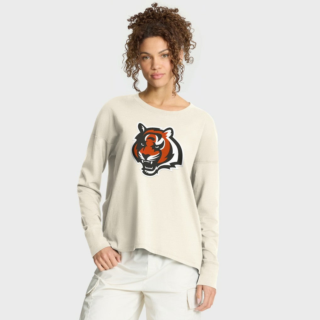 Fanatics Cincinnati Bengals Women's Dove Legacy Long Sleeve T-Shirt Cream