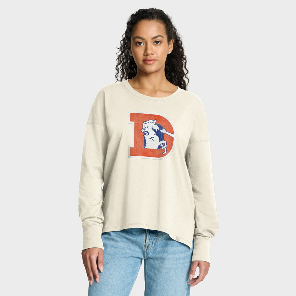 Fanatics Denver Broncos Women's Dove Legacy Long Sleeve T-Shirt Cream