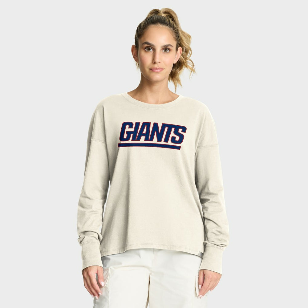 Fanatics New York Giants Women's Dove Legacy Long Sleeve T-Shirt Cream