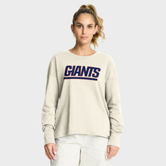 Fanatics New York Giants Women's Dove Legacy Long Sleeve T-Shirt Cream