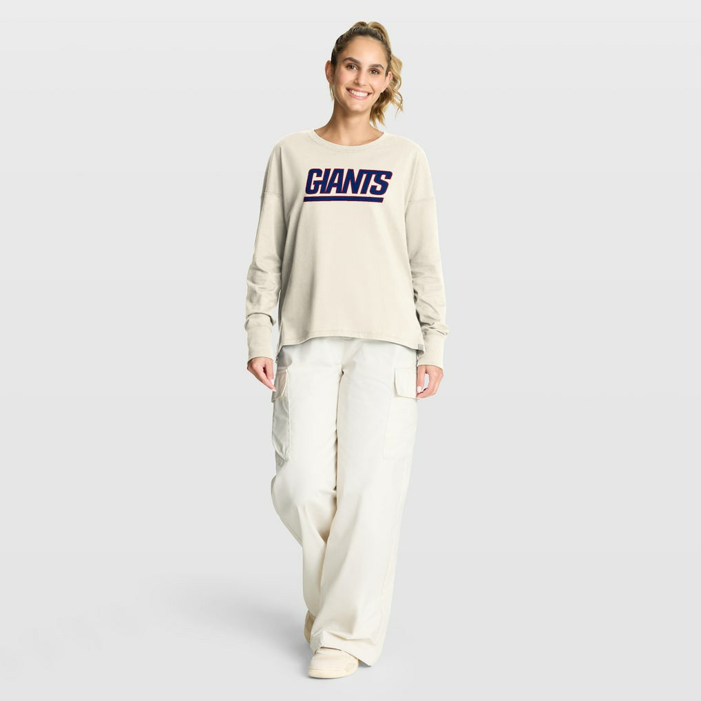 Fanatics New York Giants Women's Dove Legacy Long Sleeve T-Shirt Cream
