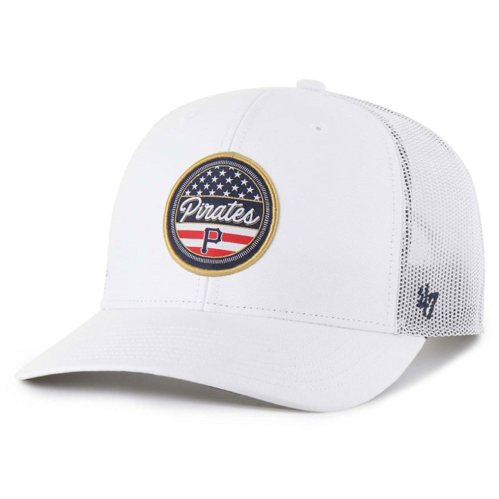 Pittsburgh Pirates '47 Homage Adjustable Trucker Hat - White - 47 brand Sale