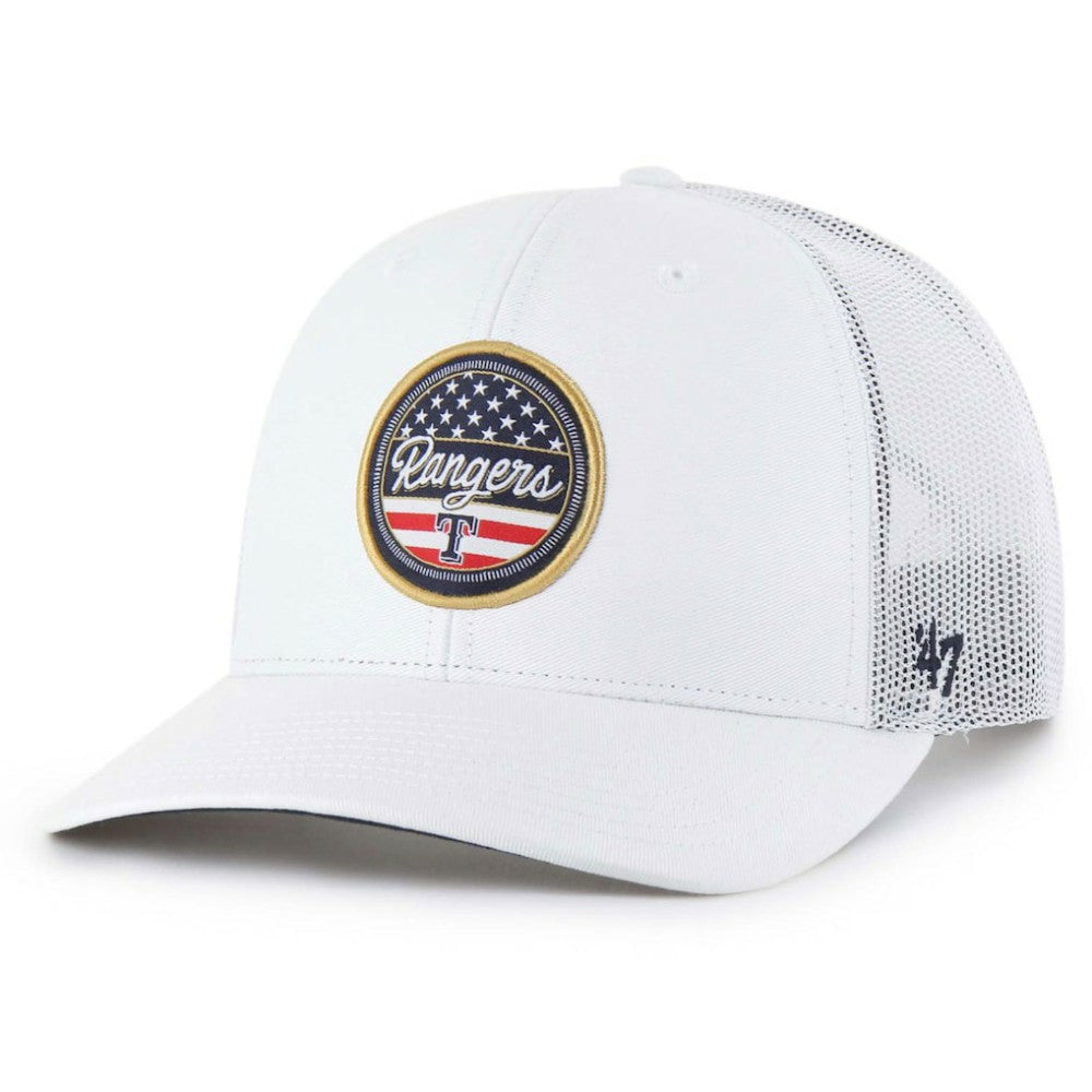 Texas Rangers '47 Homage Adjustable Trucker Hat - White - 47 brand Sale