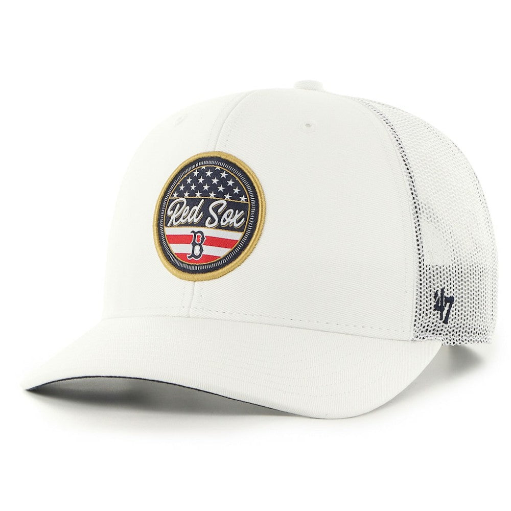 Boston Red Sox '47 Homage Adjustable Trucker Hat - White - 47 brand Discount