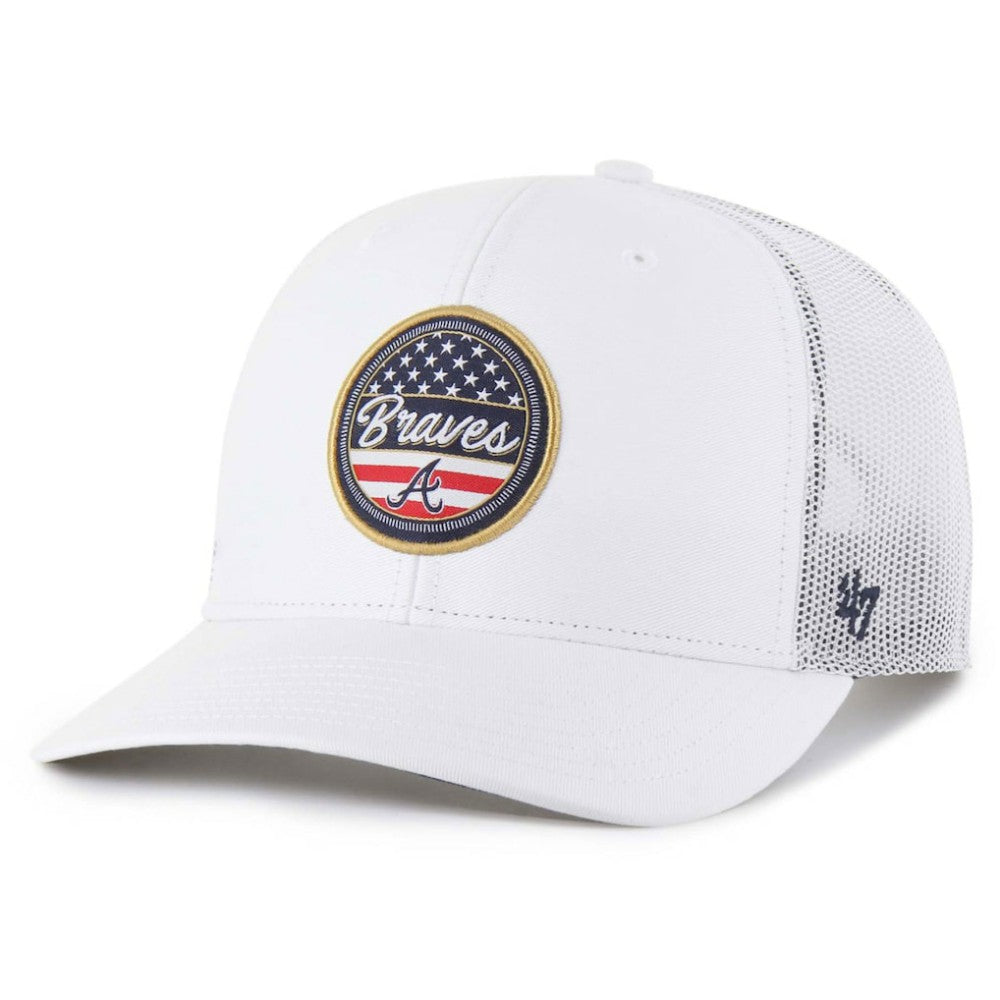 Atlanta Braves '47 Homage Adjustable Trucker Hat - White - 47 brand Online