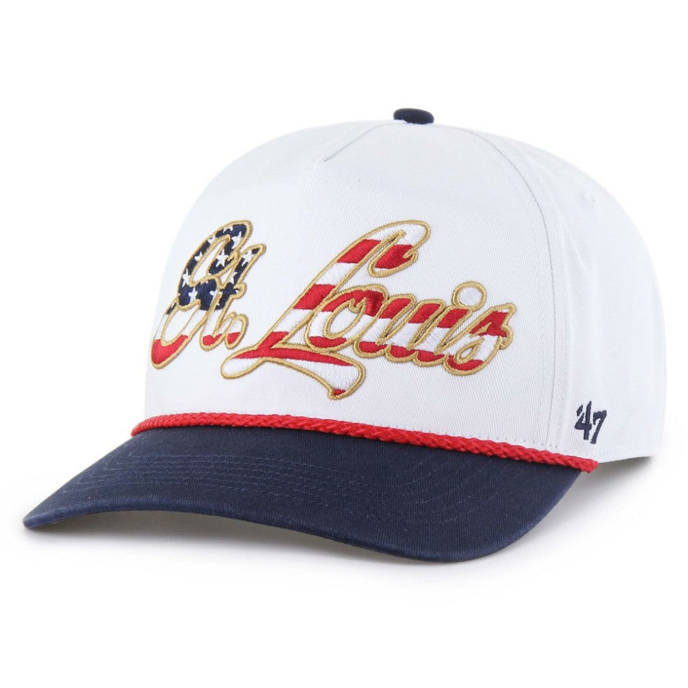 St. Louis Cardinals '47 Patriotic Overhand Hitch Adjustable Hat - White - 47 brand on Sale