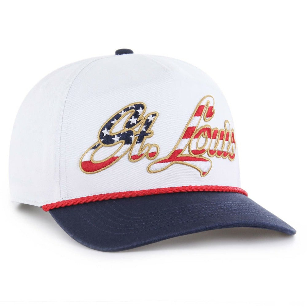 St. Louis Cardinals '47 Patriotic Overhand Hitch Adjustable Hat - White - 47 brand on Sale