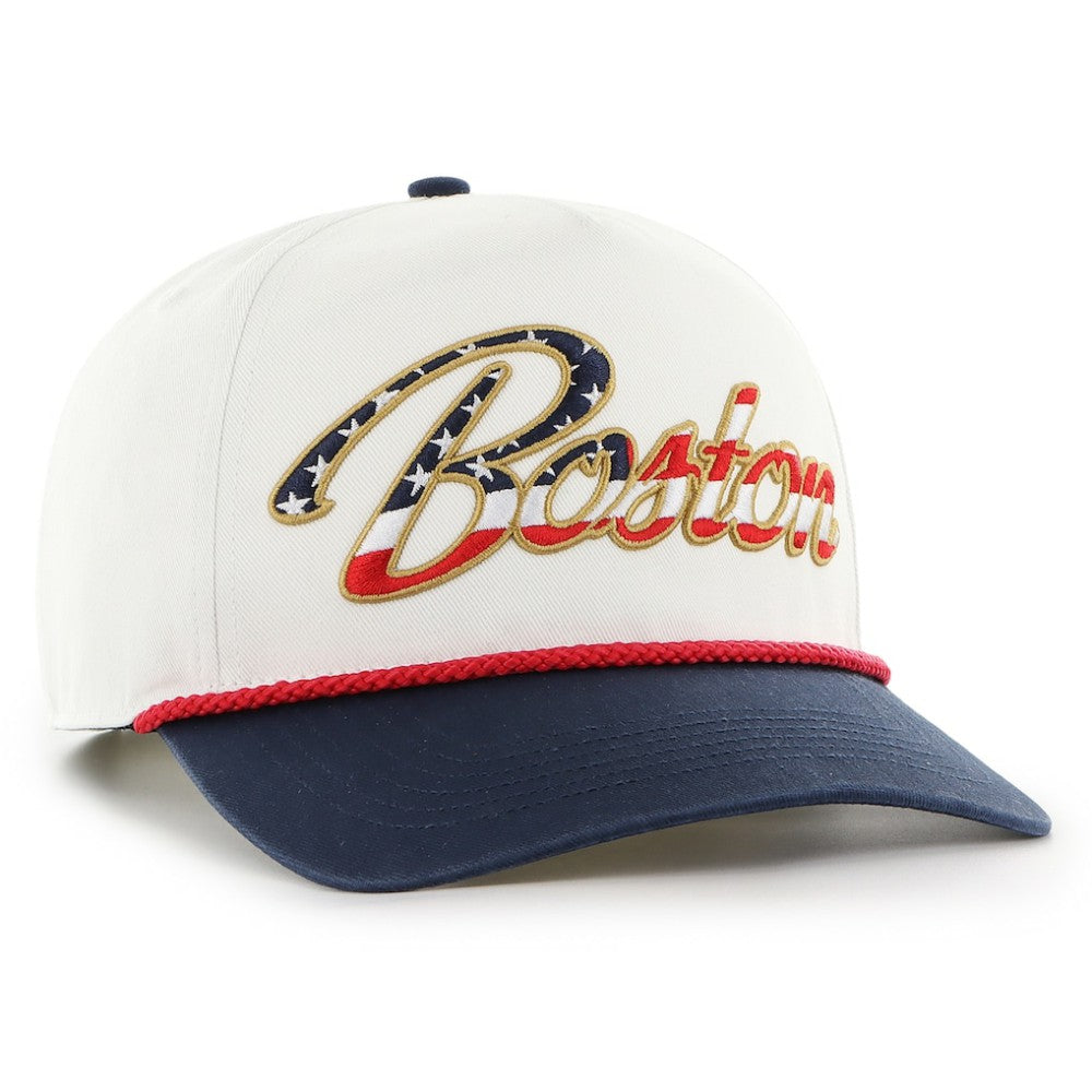 Boston Red Sox '47 Patriotic Overhand Hitch Adjustable Hat - White - 47 brand Sale