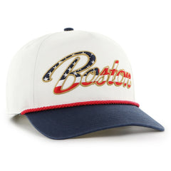 Boston Red Sox '47 Patriotic Overhand Hitch Adjustable Hat - White - 47 brand Sale