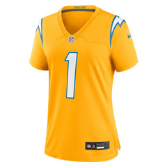 Nike Quentin Johnston Los Angeles Chargers Women's Alternate Charger Power Game Jersey Gold