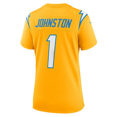 Nike Quentin Johnston Los Angeles Chargers Women's Alternate Charger Power Game Jersey Gold