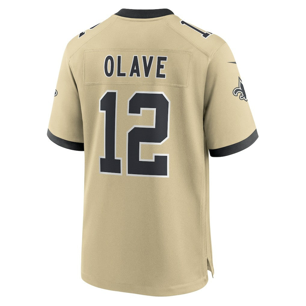 Nike Chris Olave New Orleans Saints Gameday Golds Alternate Game Player Jersey Gold