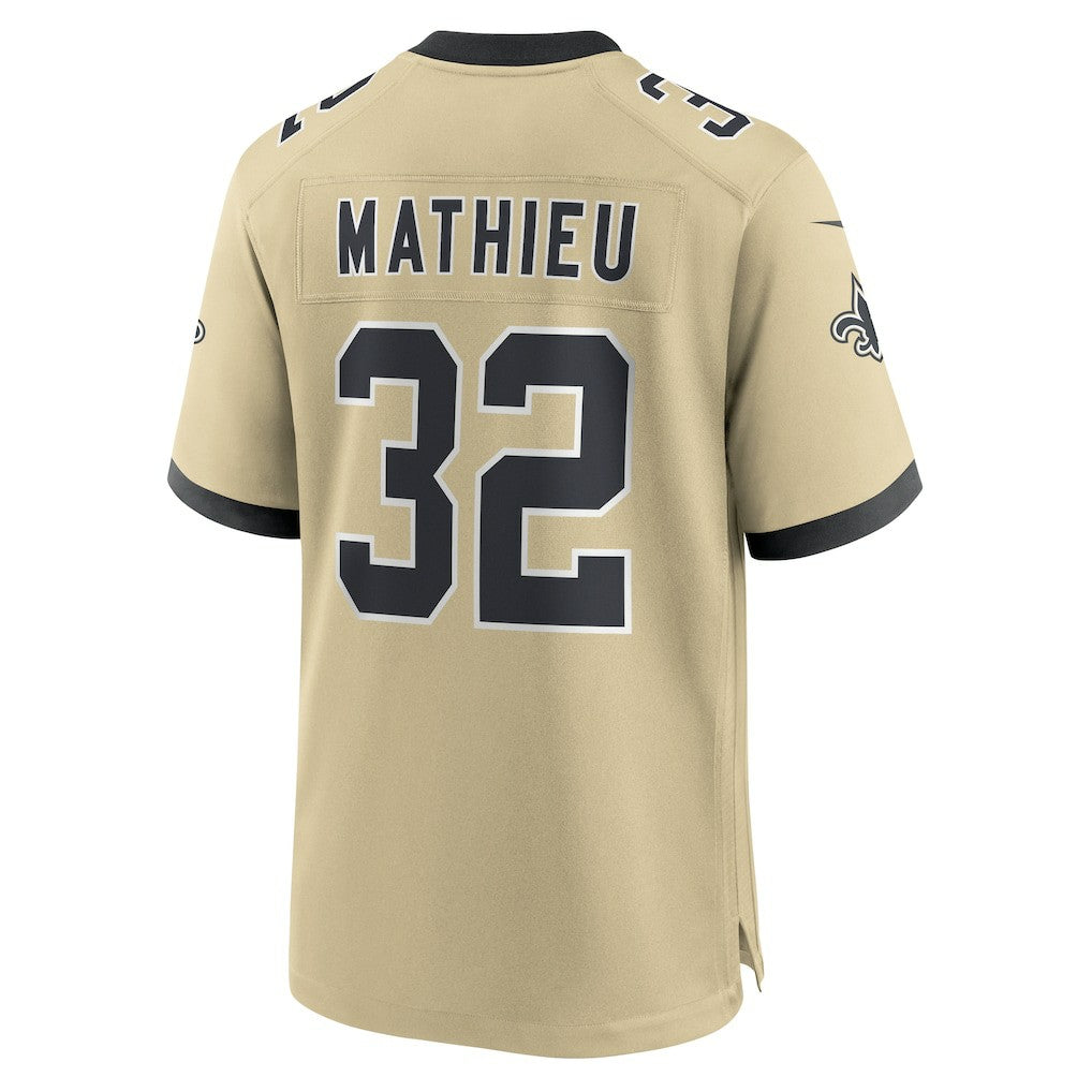 Nike Tyrann Mathieu New Orleans Saints Gameday Golds Alternate Game Player Jersey Gold