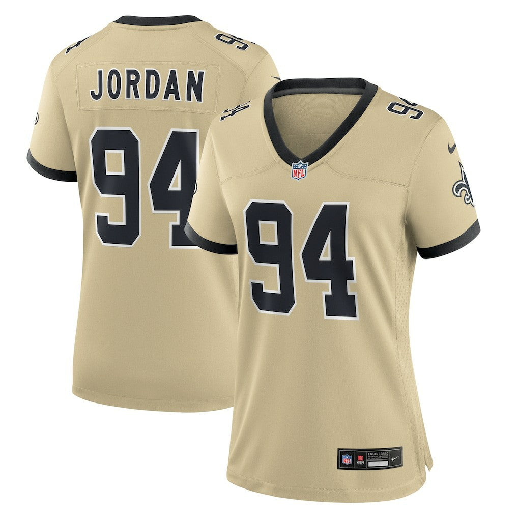 Nike Cameron Jordan New Orleans Saints Women's Gameday Golds Alternate Game Player Jersey Gold