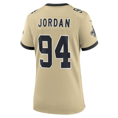 Nike Cameron Jordan New Orleans Saints Women's Gameday Golds Alternate Game Player Jersey Gold