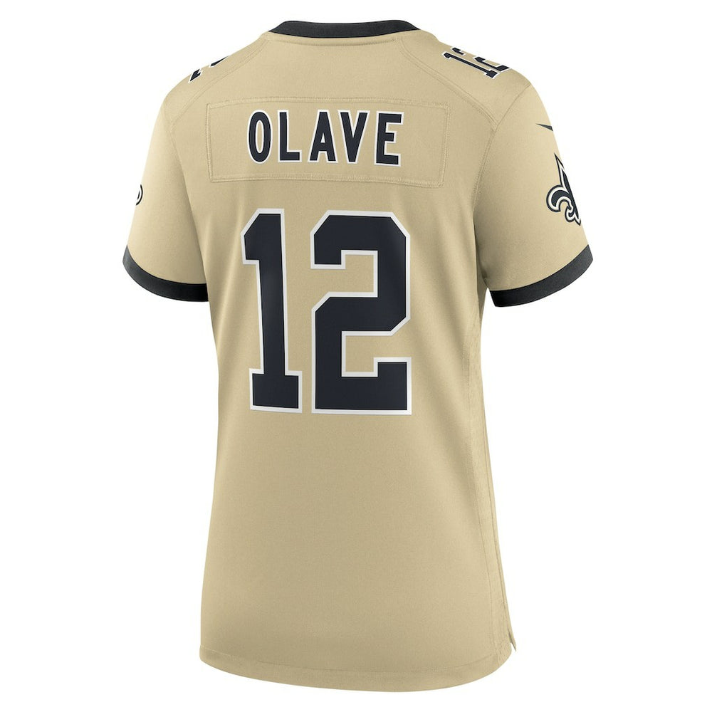 Nike Chris Olave New Orleans Saints Women's Gameday Golds Alternate Game Player Jersey Gold